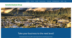 Desktop Screenshot of kaneohebusinessgroup.com
